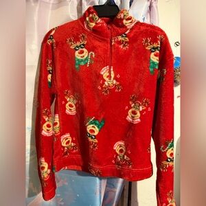 Festive Red Reindeer Sweater